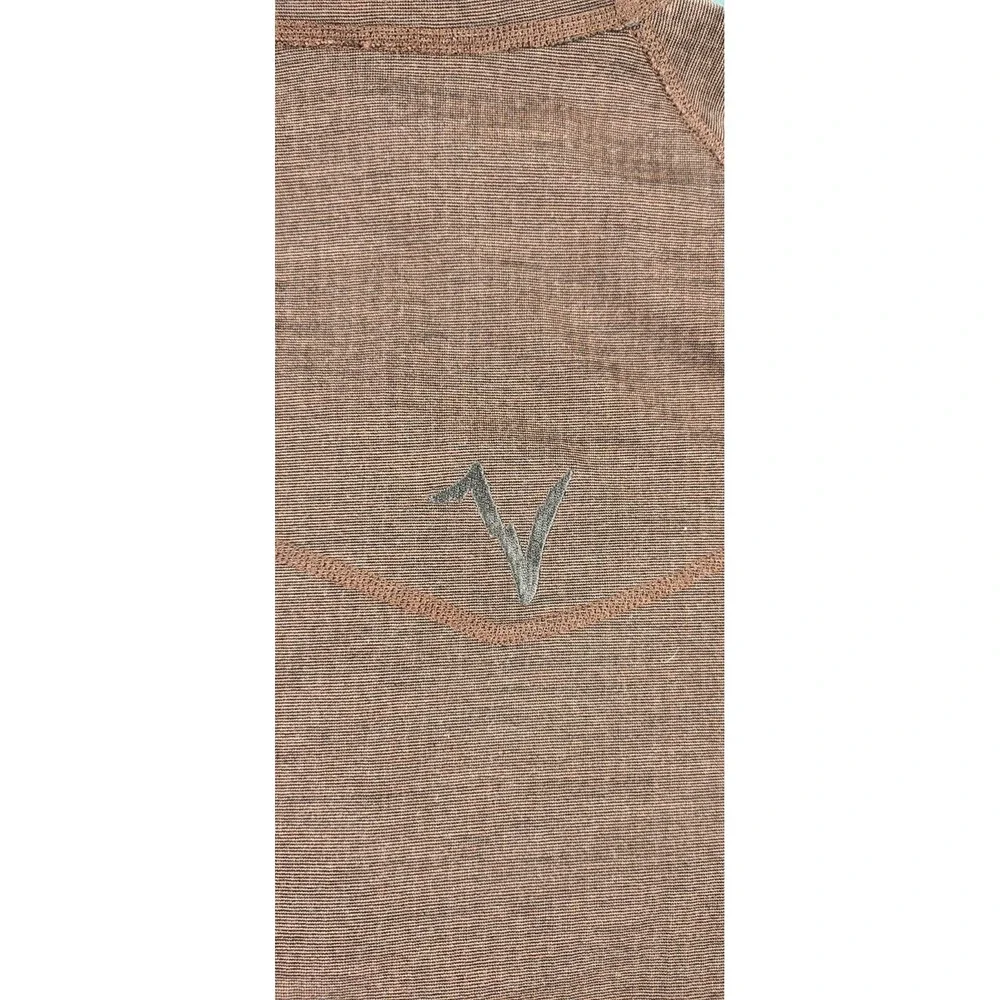 VOORMI Merino Wool Mock Neck 1/4 Zip Pullover USA Thermal Midlayer Mens XL